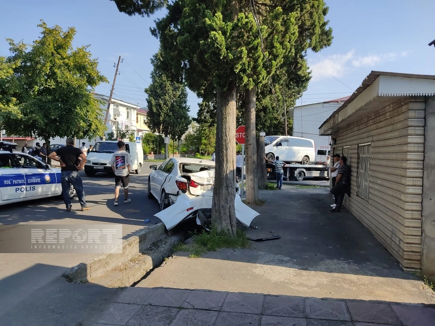 Qaxda baş verən qəzada Türkiyə vətəndaşı xəsarət alıb