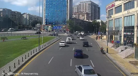 Bakıda yanğına görə yolda sıxlıq yaranıb