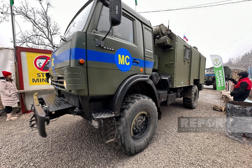 64 vehicles of Russian peacekeepers move unhindered on Khankandi-Lachin road