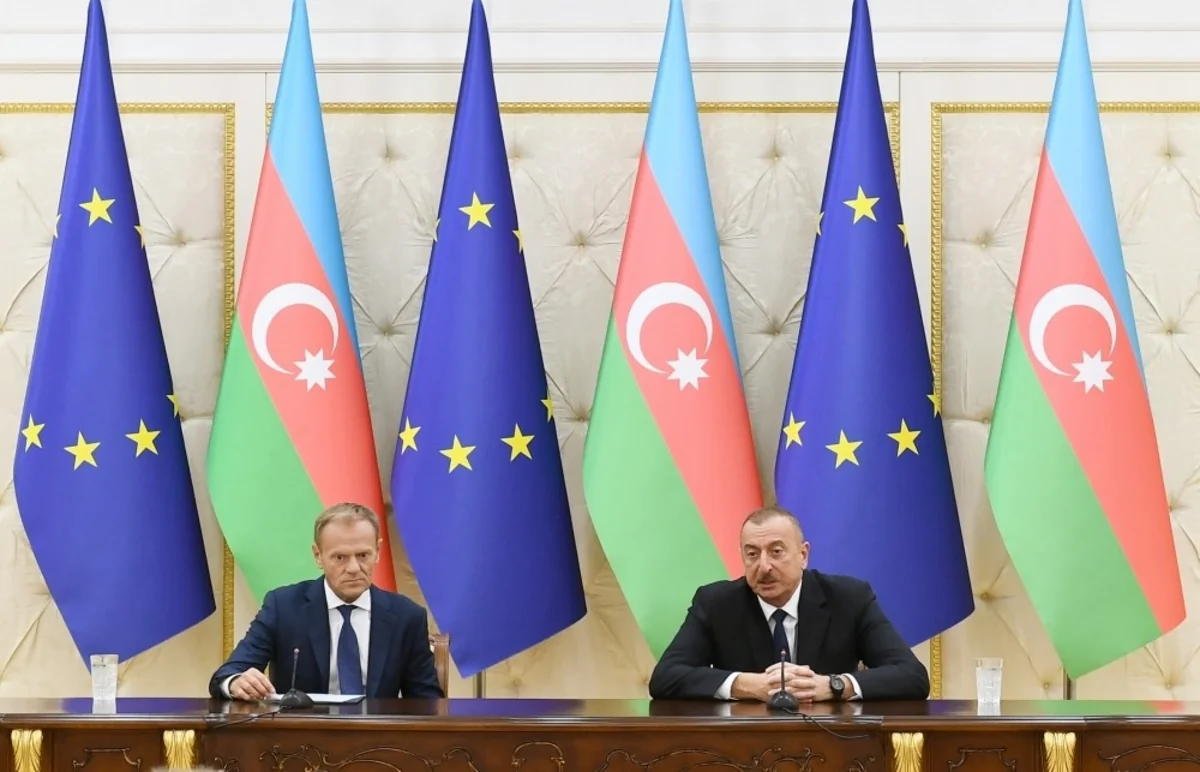 President Ilham Aliyev and Donald Tusk made press statements