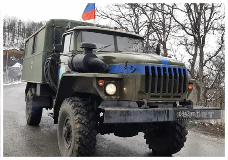 Total of 64 vehicles of peacekeepers freely pass through Khankandi-Lachin road 