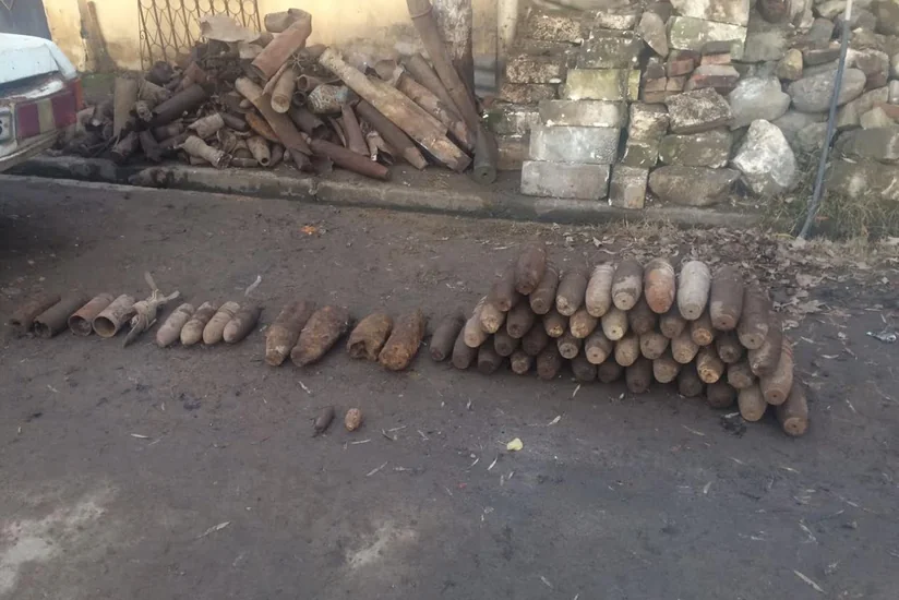 ANAMA: Qazaxda 59 ədəd partlamamış hərbi sursat aşkarlanıb - FOTO