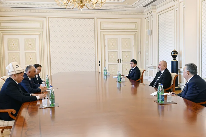 President Ilham Aliyev receives Speaker of Jogorku Kenesh of Kyrgyzstan