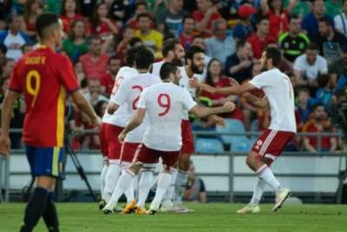 ​Gürcüstanın futbol millisi İspaniyaya qalib gəlib - VİDEO