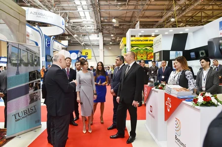 Prezident İlham Əliyev “AITF-2018” XVII Azərbaycan Beynəlxalq turizm və səyahətlər sərgisi ilə tanış olub - YENİLƏNİB - 2