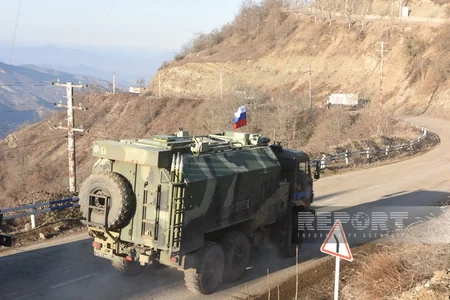 Another 3 vehicles of Russian peacekeepers pass through Khankandi-Lachin road freely - UPDATED