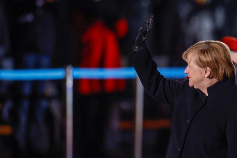 German military honors outgoing Chancellor Angela Merkel with punk rock sendoff