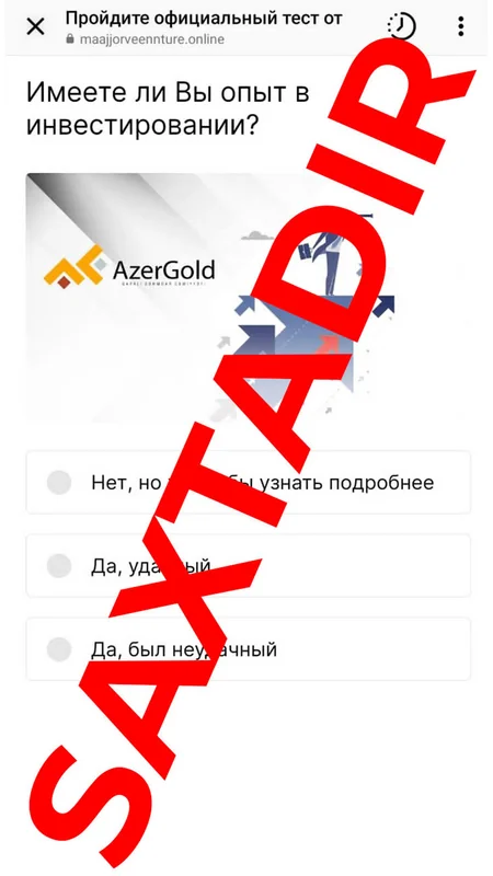 “AzerGold”: Adımızdan istifadə etməklə fişinq hücumları həyata keçirilir