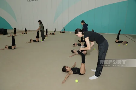 Naxçıvan və Zirə bədii gimnastları MGA-da təlim-məşq toplanışında iştirak edirlər