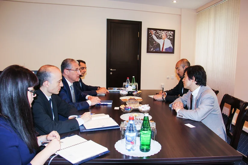 Nazir Muxtar Babayev Yaponiyanın Azərbaycandakı səfirini qəbul edib