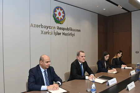 Ceyhun Bayramov YUNESKO üzrə Türkiyə Milli Komissiyasının prezidenti ilə görüşüb