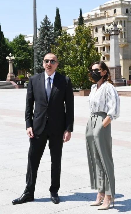 Prezident İlham Əliyev Gəncədə səfərdədir
