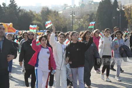 Bakıda “Gücümüz cəsarətimizdədir!” adlı yürüşün açılış mərasimi olub - YENİLƏNİB