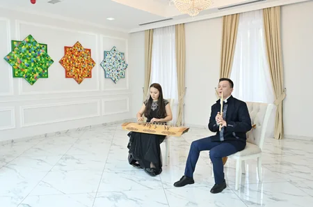 Leyla Aliyeva, Arzu Aliyeva visit Turkic Culture and Heritage Foundation