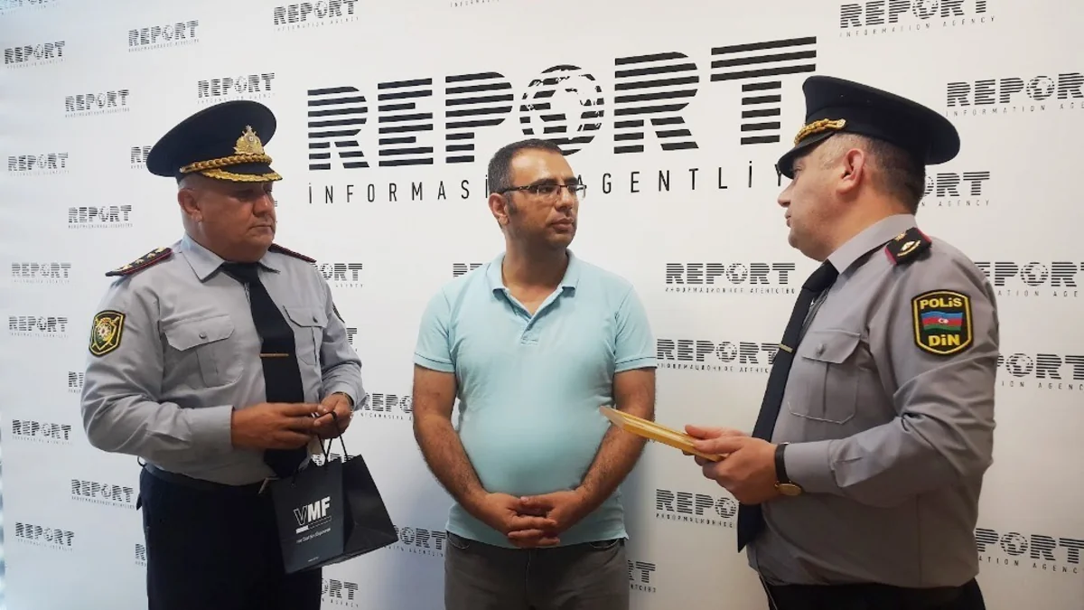 Bakı Şəhər Baş Polis İdarəsi “Report”un redaktorunu təltif edib