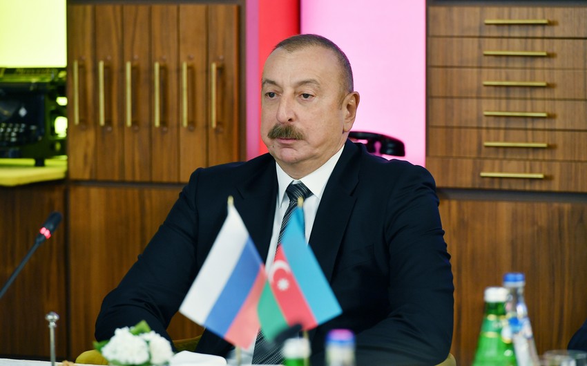 Ilham Aliyev: Volumes Azerbaijan started to supply to Europe were contracted 4 or 5 years ago