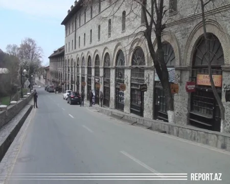 Şəkinin küçə və prospektləri dezinfeksiya olunur - VİDEO - FOTO