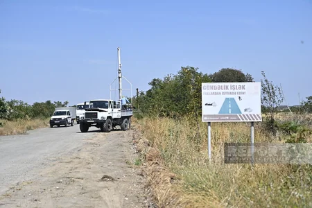 Ağdam-Xankəndi yolu elektrik enerjisi ilə təmin edilib - YENİLƏNİB