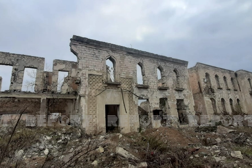 Кадры из освобожденного от оккупации Агдама