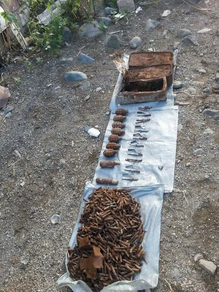 ANAMA: Göygöl rayonunda 1859 ədəd müxtəlif növ hərbi sursat aşkarlanaraq zərərsizləşdirilib
