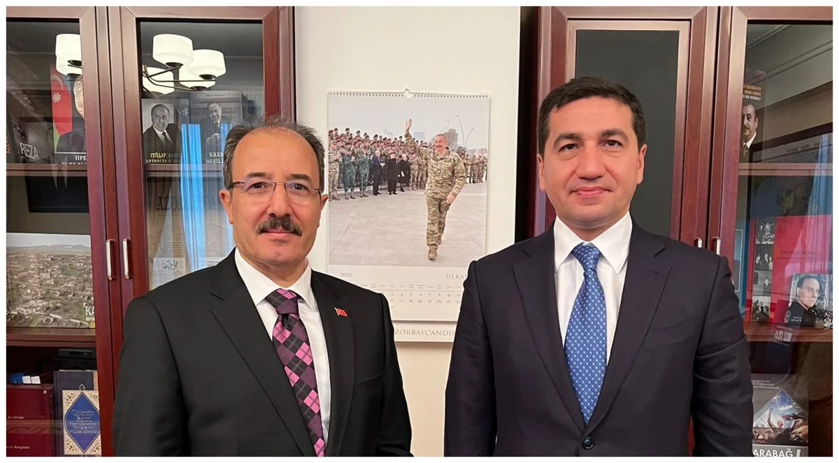 Azərbaycan Prezidentinin köməkçisi Türkiyə səfiri ilə görüşüb