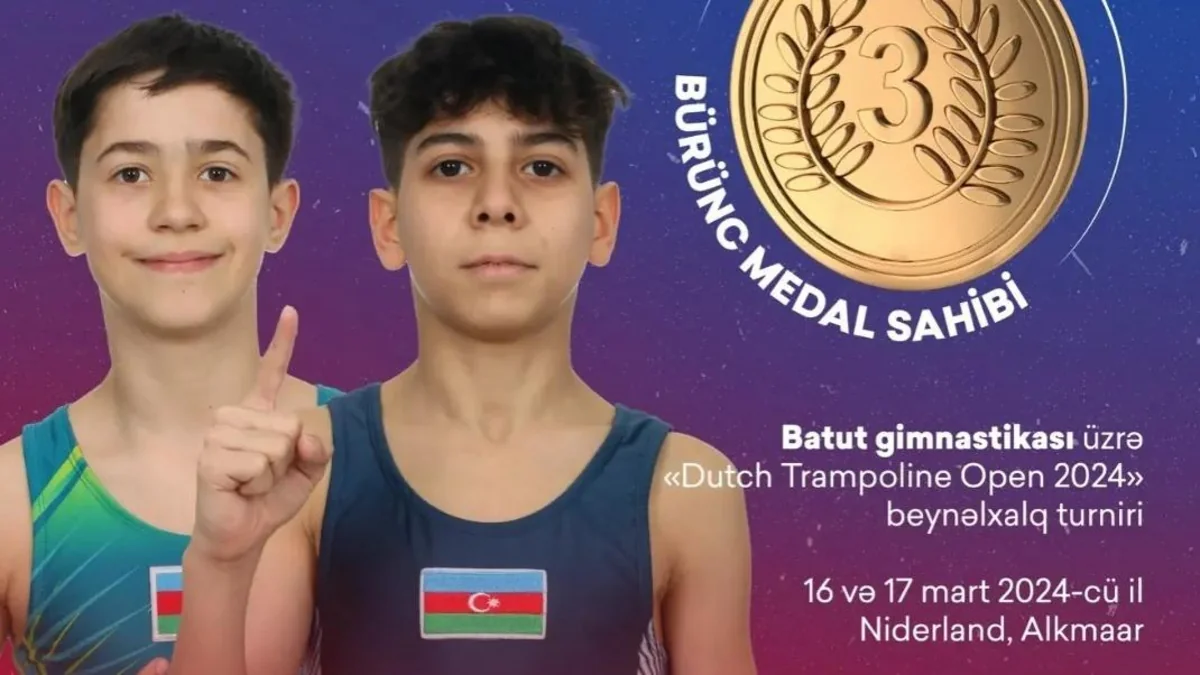 Azərbaycanın iki gimnastı Niderlandda qızıl medal qazanıb