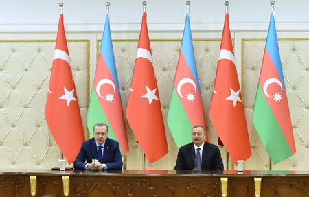 Azerbaijani and Turkish presidents made press statements
