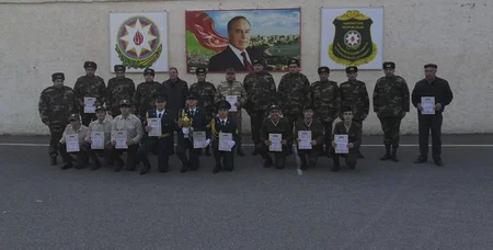 Məktəblilər arasında “Əsgər olmağa hazıram!” devizi altında turnir keçirilib