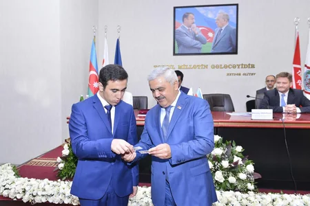 Rovnag Abdullayev congratulates three brothers selected BHOS