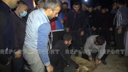 Cəlilabadda Vətən müharibəsi qazisi çoşqu ilə qarşılandı