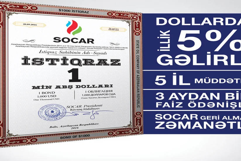 Sabahdan SOCAR istiqrazları təkrar bazara çıxarılır