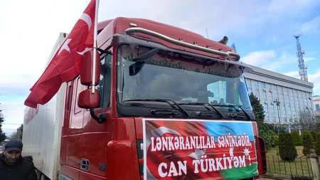 Lənkərandan Türkiyədəki zəlzələdən zərərçəkənlərə humanitar yardım göndərilib
