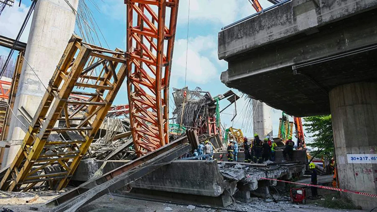 Tailandda beton tirin çökməsi nəticəsində 24 nəfər yaralanıb