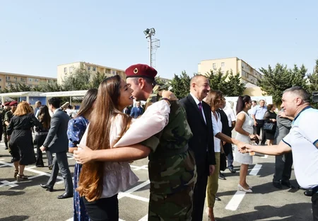 Azərbaycan Prezidentinin oğlu Heydər Əliyev Vətənə sədaqət andı içib - FOTO - VİDEO