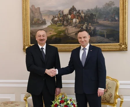 Azerbaijani and Polish presidents had one-on-one meeting