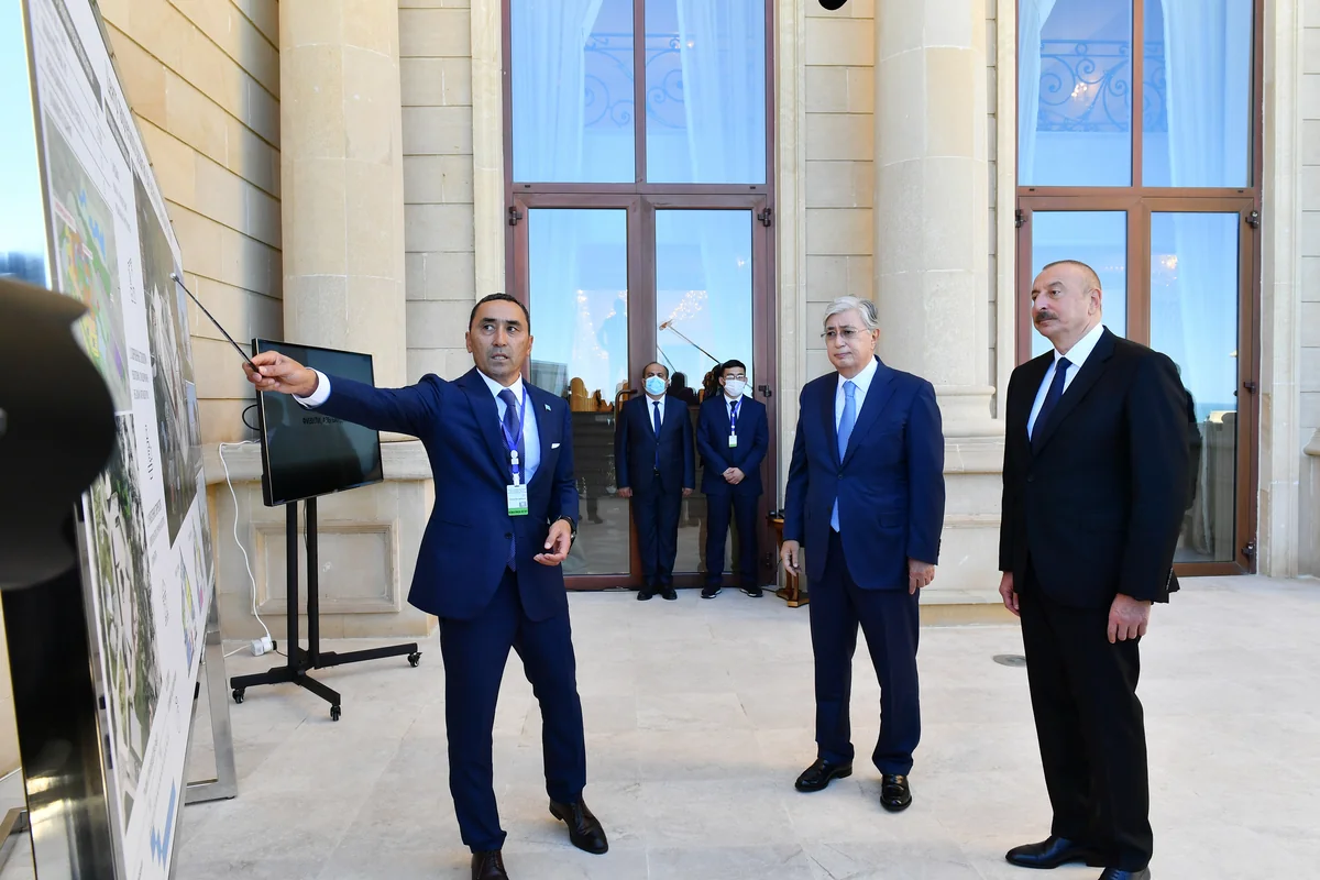 Presidents of Azerbaijan, Kazakhstan view project of Center for Development of Creativity to be built in Fuzuli - UPDATED