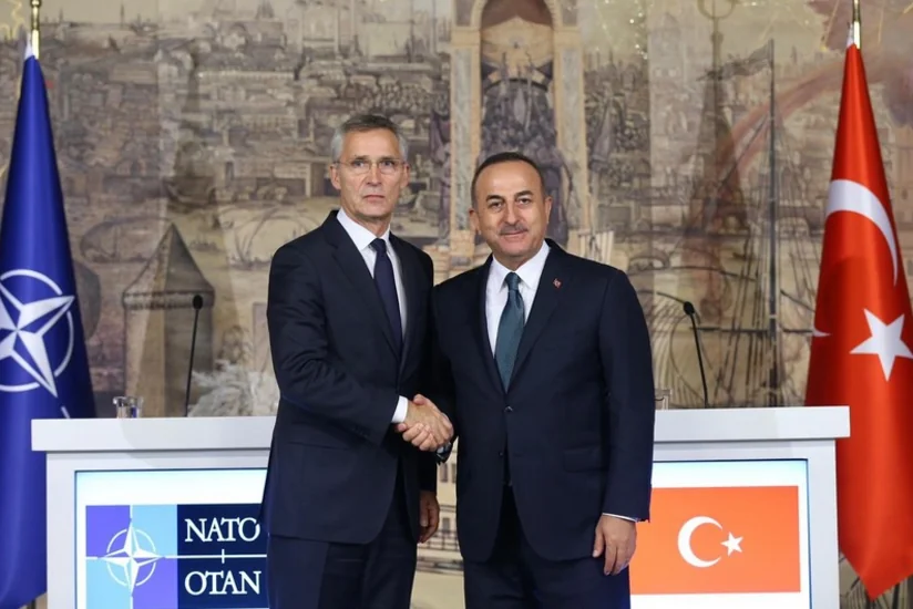 Çavuşoğlu NATO baş katibi ilə danışıb