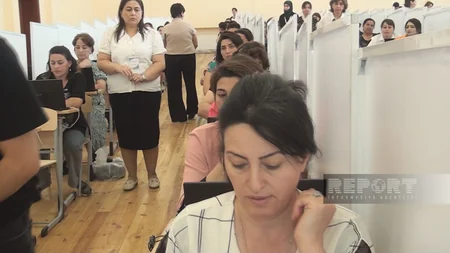 Bərdə və Ağcabədidə təhsilverənlərin sertifikatlaşdırılması üçün imtahan keçirilib