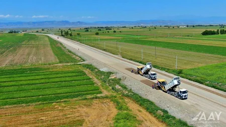 Ağdam-Hindarx-Ağcabədi avtomobil yolu yenidən qurulur