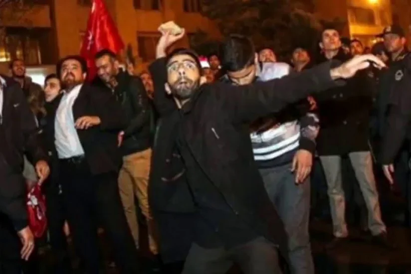 Səudiyyə Ərəbistanının Məşhəddəki konsulluğu yandırılıb - FOTO
