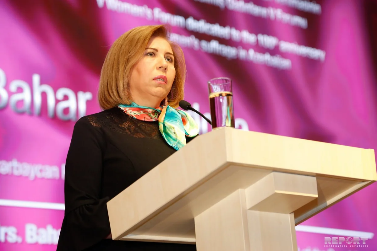 Bahar Muradova: Cümhuriyyət qurucuları qadın hüquqlarını qorumaq üçün əvvəlcə öz ailələrindəki xanımlardan başladılar