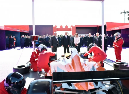 Azerbaijani President Ilham Aliyev attends Novruz festivities