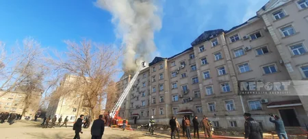 Naxçıvanda yaşayış binasında yanğın olub - YENİLƏNİB-3
