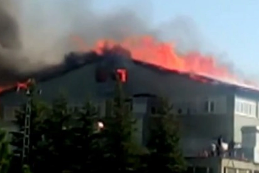 Türkiyədə silah zavodunda yanğın olub - VİDEO