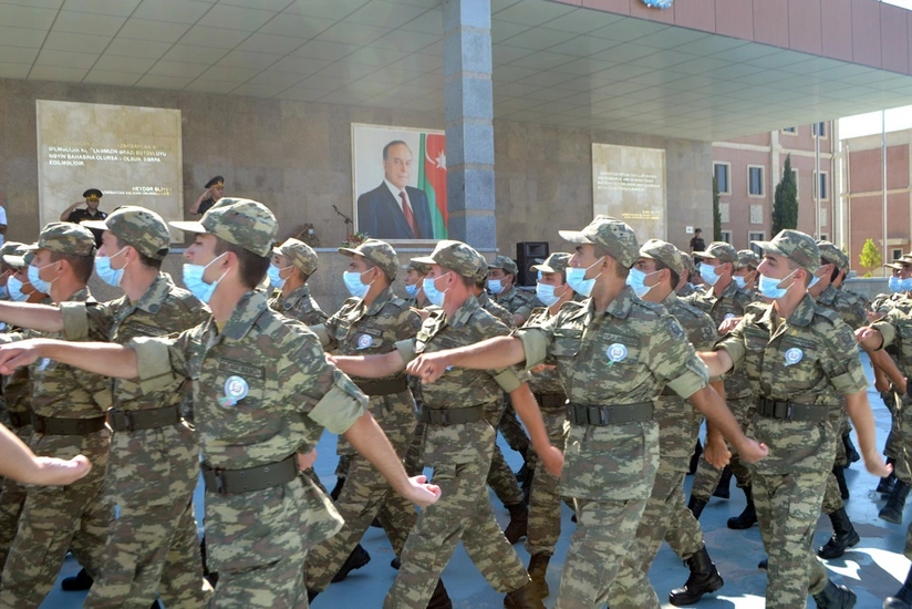 Azərbaycan Ordusunda andiçmə mərasimi keçirilib