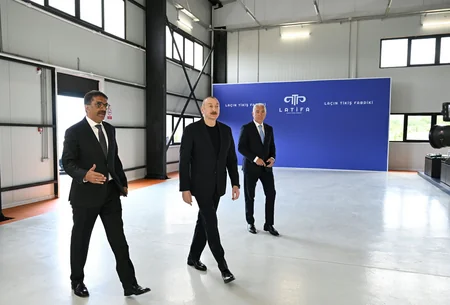 Prezident İlham Əliyev “LATIFA” Laçın tikiş fabrikinin açılışında iştirak edib - YENİLƏNİB