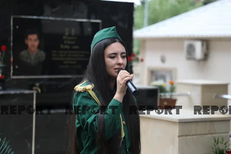 Vətən müharibəsi şəhidinin xatirəsinə tikilən bulağın açılışı olub