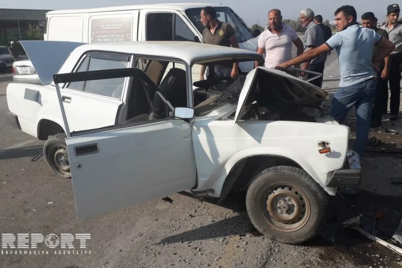 В Кюрдамире произошло тяжёлое ДТП, есть погибший