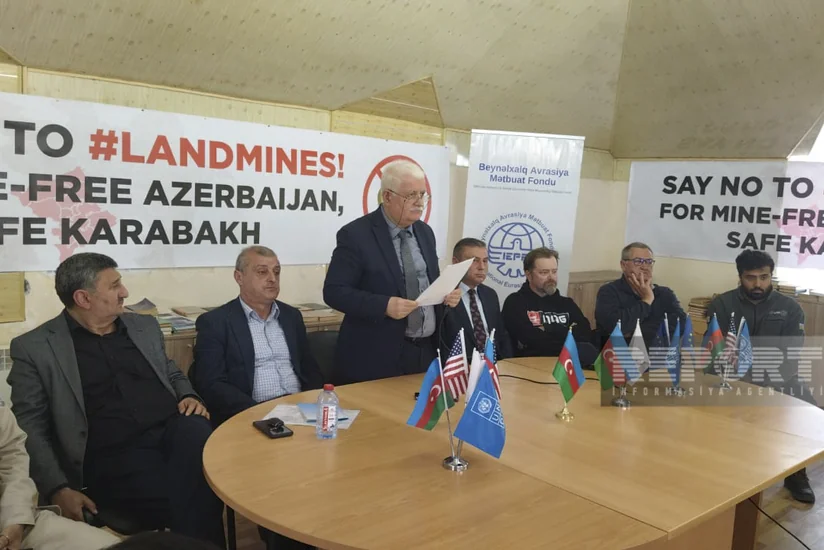 Tərtərdə mina təhlükəsi ilə bağlı konfrans keçirilib, beynəlxalq qurumlara müraciət olunub