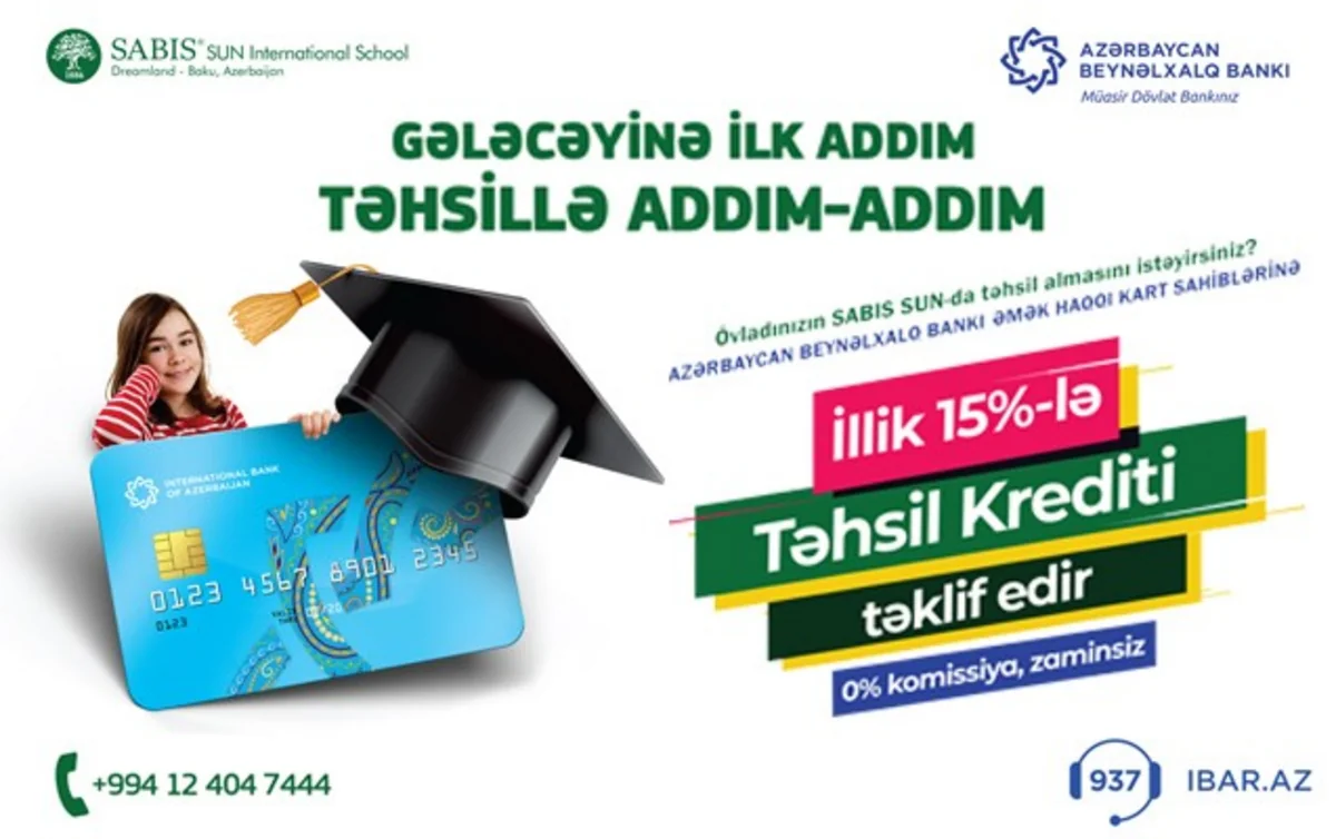 Azərbaycan Beynəlxalq Bankı təhsil krediti təklif edir